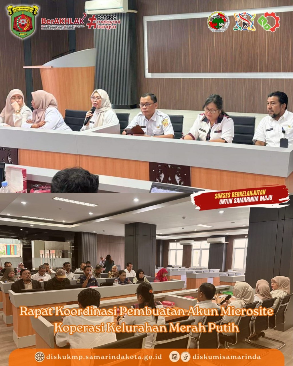 Rapat Koordinasi Pembuatan Akun Microsite Koperasi Kelurahan Merah Putih