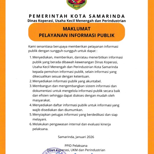 Maklumat Pelayanan Informasi Publik