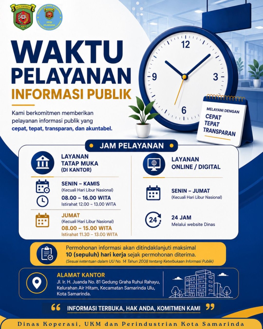 Waktu Pelayanan Informasi Publik